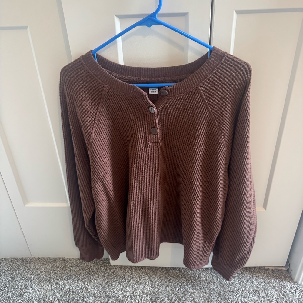 Old Navy Chocolate Knit Pullover